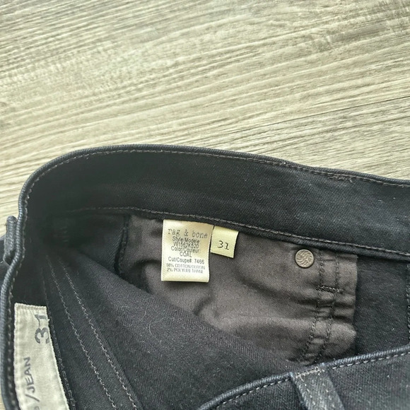 Rag & Bone black jeans with side zipper, Sz 31 - Picture 6 of 8